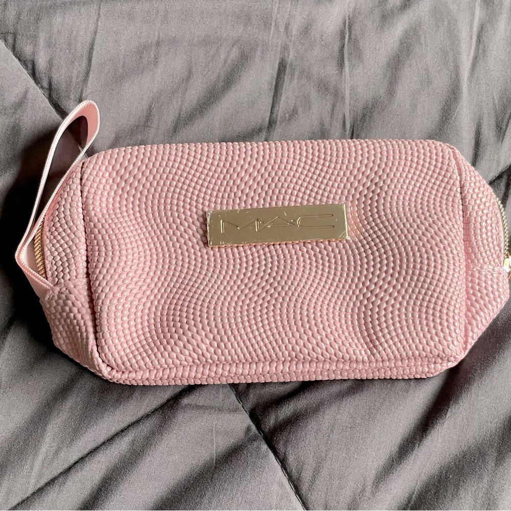 Pink MAC holiday makeup bag